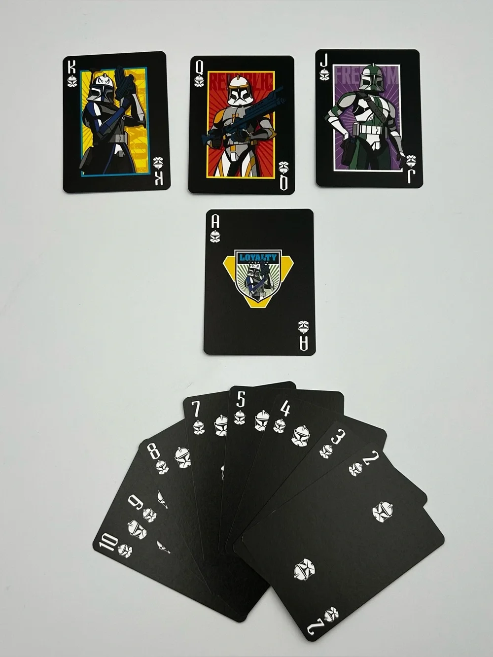 STAR WARS CLONE WARS Playing Cards Deck Animated Series Open Lightly Used
